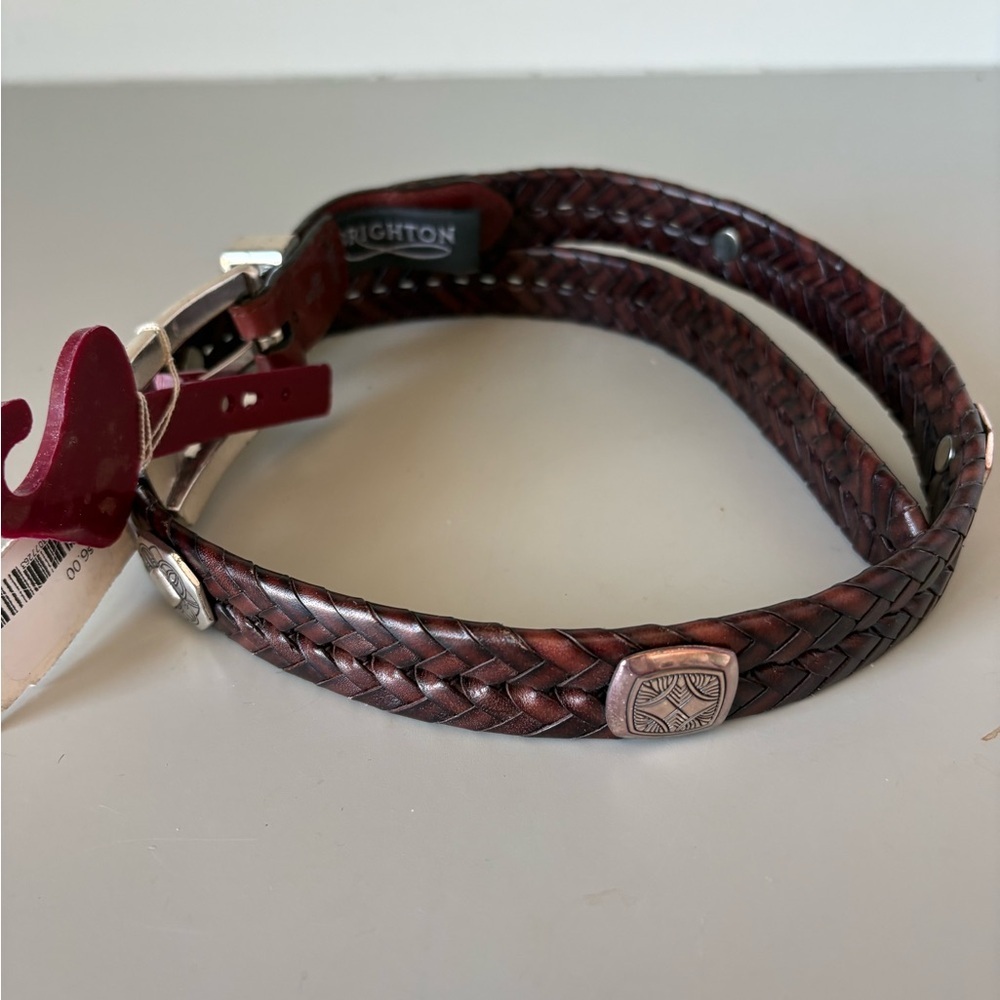Brighton Braided Leather Belt Size 28 NWT - Picture 7 of 7